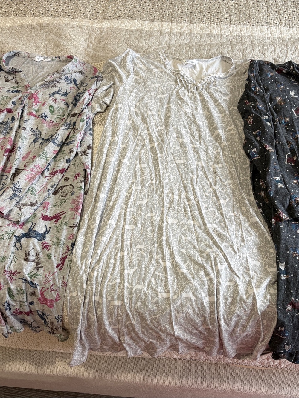 3 size large Northern Reflection Nightgown animal prints
